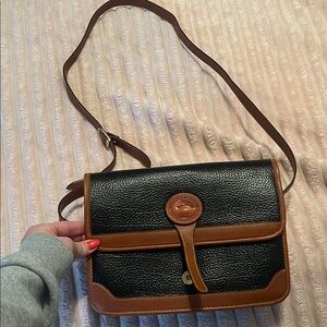 Dooney & Bourke Black and Tan Crossbody Bag